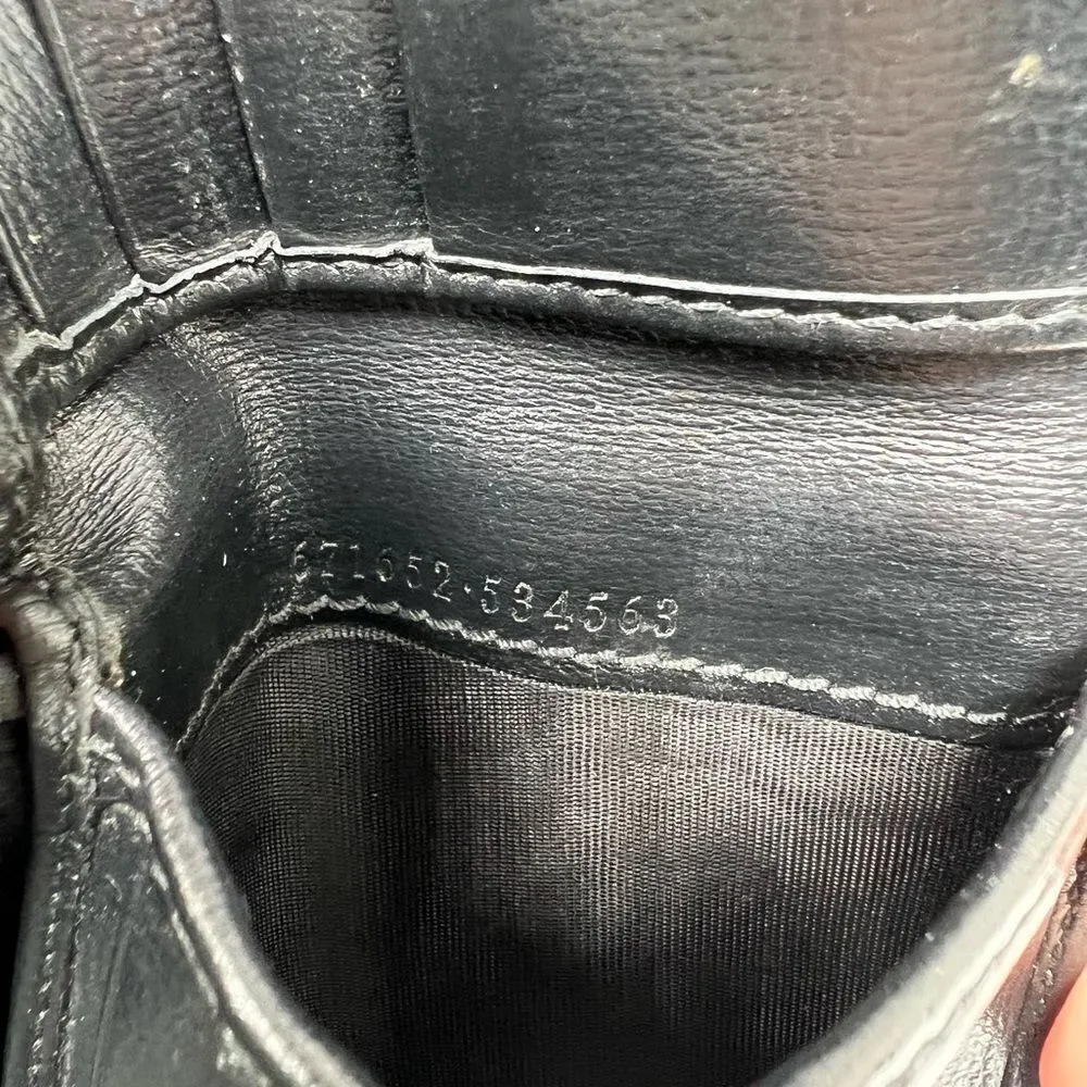 Gucci Men's Leather Grey GG Print Bifold Wallet - Picture 6 of 6